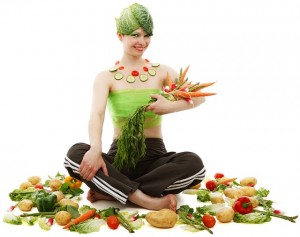 woman,fruits,vegetables